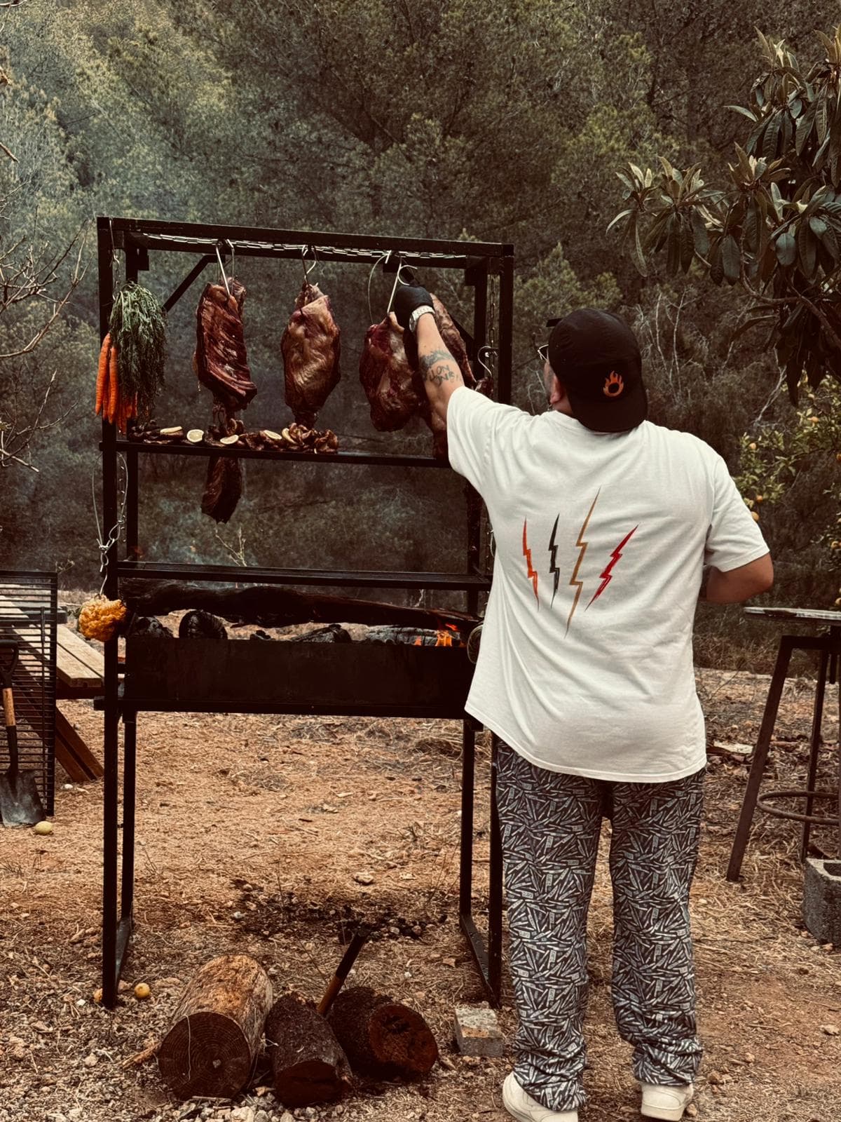 Pablo Garrido, Polga Private Chef, at work in a private villa in Ibiza